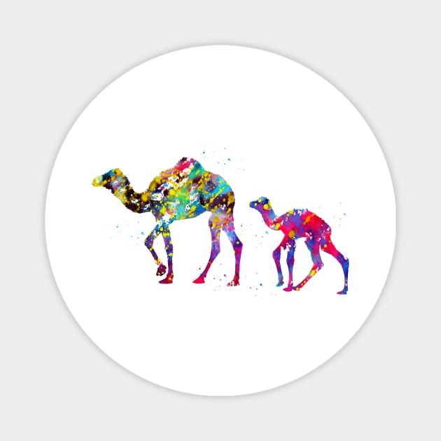 Dromedary Camels Magnet by erzebeth